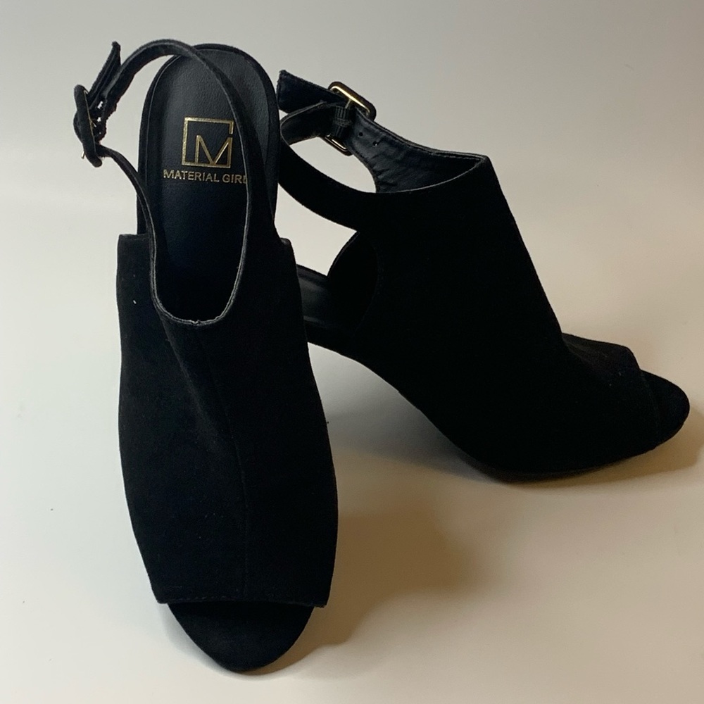 Material Girl Black Suede